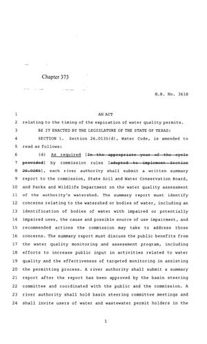 85th Texas Legislature, Regular Session, House Bill 3618, Chapter 373