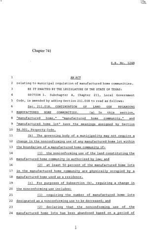 85th Texas Legislature, Regular Session, Senate Bill 1248, Chapter 741