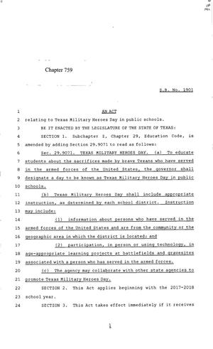 85th Texas Legislature, Regular Session, Senate Bill 1901, Chapter 759