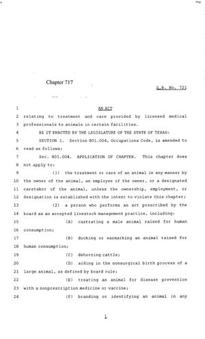 85th Texas Legislature, Regular Session, Senate Bill 721, Chapter 717