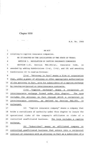 85th Texas Legislature, Regular Session, House Bill 1944, Chapter 1050