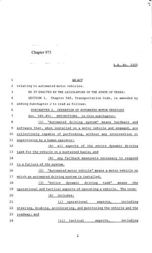 85th Texas Legislature, Regular Session, Senate Bill 2205, Chapter 973
