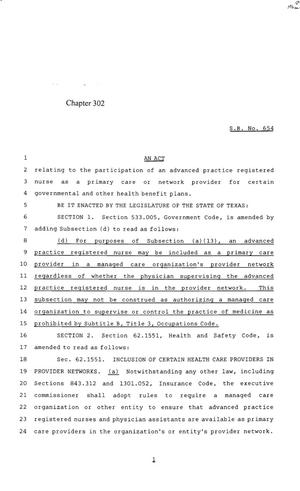 85th Texas Legislature, Regular Session, Senate Bill 654, Chapter 302