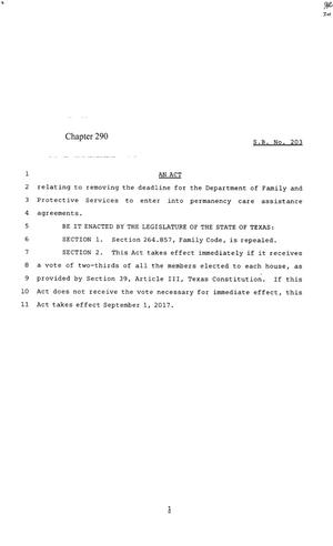 85th Texas Legislature, Regular Session, Senate Bill 203, Chapter 290