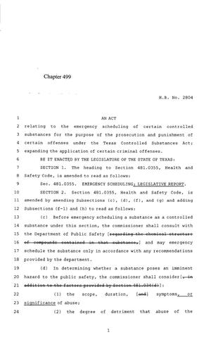 85th Texas Legislature, Regular Session, House Bill 2804, Chapter 499