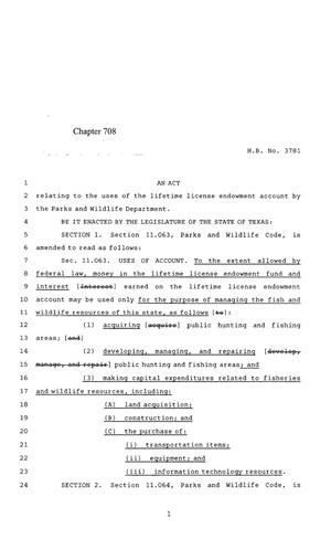 85th Texas Legislature, Regular Session, House Bill 3781, Chapter 708