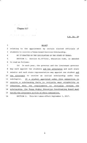85th Texas Legislature, Regular Session, Senate Bill 49, Chapter 517