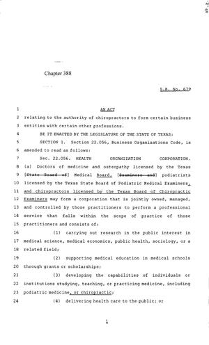 85th Texas Legislature, Regular Session, Senate Bill 679, Chapter 388