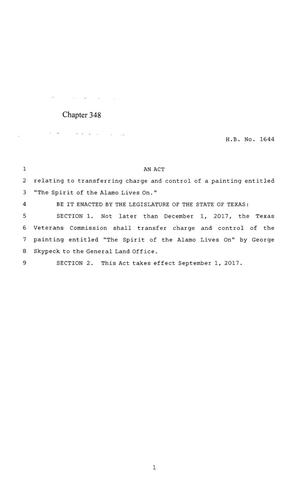 85th Texas Legislature, Regular Session, House Bill 1644, Chapter 348