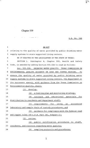 85th Texas Legislature, Regular Session, Senate Bill 546, Chapter 559