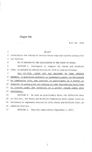 85th Texas Legislature, Regular Session, House Bill 3535, Chapter 706