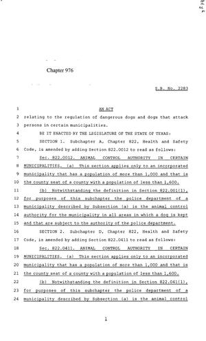 85th Texas Legislature, Regular Session, Senate Bill 2283, Chapter 976