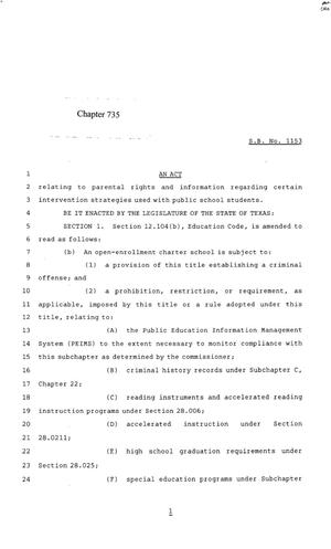 85th Texas Legislature, Regular Session, Senate Bill 1153, Chapter 735