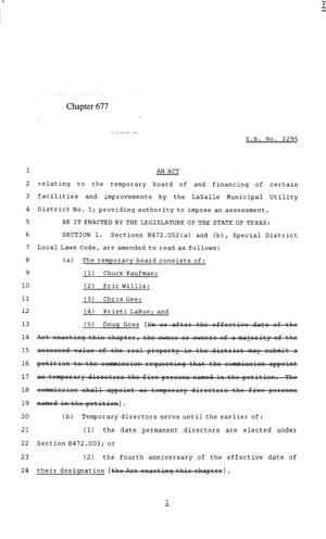 85th Texas Legislature, Regular Session, Senate Bill 2295, Chapter 677
