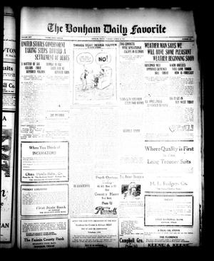 The Bonham Daily Favorite (Bonham, Tex.), Vol. 25, No. 218, Ed. 1 Tuesday, March 20, 1923