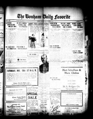The Bonham Daily Favorite (Bonham, Tex.), Vol. 25, No. 114, Ed. 1 Saturday, November 18, 1922