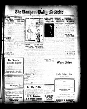 The Bonham Daily Favorite (Bonham, Tex.), Vol. 25, No. 179, Ed. 1 Friday, February 2, 1923