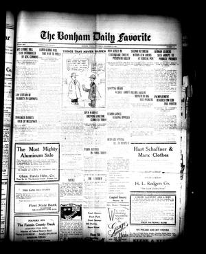 The Bonham Daily Favorite (Bonham, Tex.), Vol. 25, No. 111, Ed. 1 Wednesday, November 15, 1922