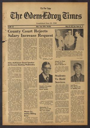 The Odem-Edroy Times (Odem, Tex.), Vol. 21, No. 13, Ed. 1 Thursday, March 30, 1972