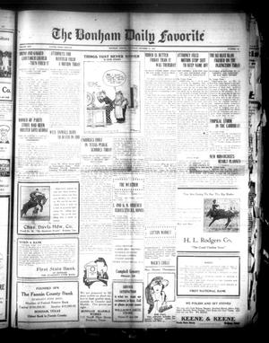 The Bonham Daily Favorite (Bonham, Tex.), Vol. 25, No. 90, Ed. 1 Saturday, October 21, 1922