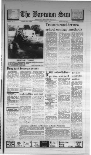 Primary view of object titled 'The Baytown Sun (Baytown, Tex.), Vol. 67, No. 33, Ed. 1 Thursday, December 8, 1988'.