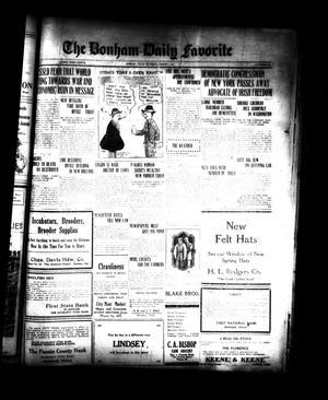The Bonham Daily Favorite (Bonham, Tex.), Vol. 25, No. 202, Ed. 1 Thursday, March 1, 1923