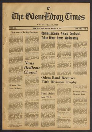 The Odem-Edroy Times (Odem, Tex.), Vol. 21, No. 48, Ed. 1 Thursday, November 30, 1972