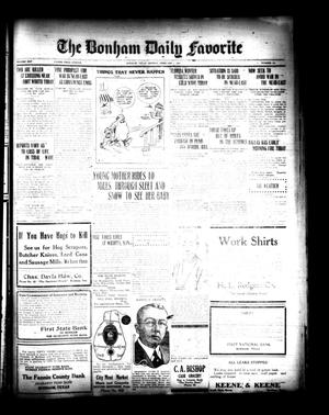 The Bonham Daily Favorite (Bonham, Tex.), Vol. 25, No. 181, Ed. 1 Monday, February 5, 1923