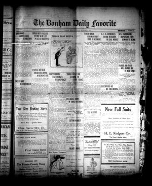 The Bonham Daily Favorite (Bonham, Tex.), Vol. 25, No. 72, Ed. 1 Saturday, September 30, 1922