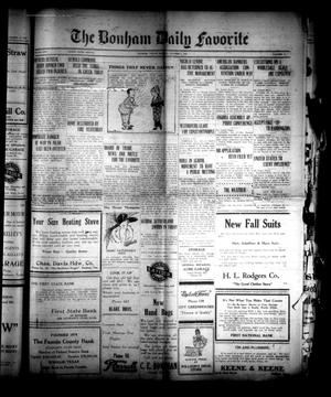 The Bonham Daily Favorite (Bonham, Tex.), Vol. 25, No. 73, Ed. 1 Monday, October 2, 1922