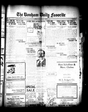 The Bonham Daily Favorite (Bonham, Tex.), Vol. 25, No. 116, Ed. 1 Tuesday, November 21, 1922