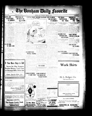 The Bonham Daily Favorite (Bonham, Tex.), Vol. 25, No. 183, Ed. 1 Wednesday, February 7, 1923