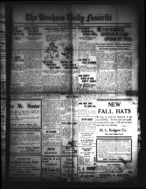 The Bonham Daily Favorite (Bonham, Tex.), Vol. 25, No. 50, Ed. 1 Tuesday, September 5, 1922
