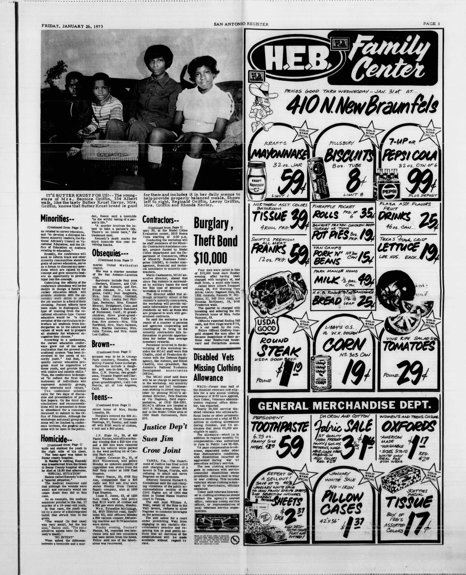 San Antonio Register (San Antonio, Tex.), Vol. 42, No. 32, Ed. 1 Friday, January 26, 1973
                                                
                                                    [Sequence #]: 3 of 10
                                                