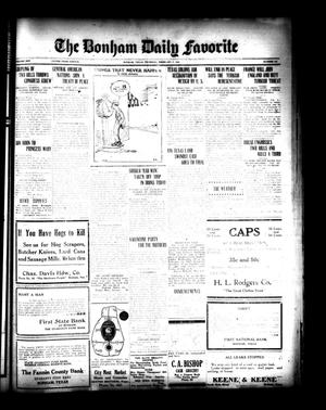 The Bonham Daily Favorite (Bonham, Tex.), Vol. 25, No. 184, Ed. 1 Thursday, February 8, 1923