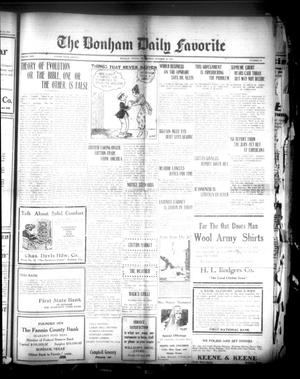 The Bonham Daily Favorite (Bonham, Tex.), Vol. 25, No. 93, Ed. 1 Wednesday, October 25, 1922