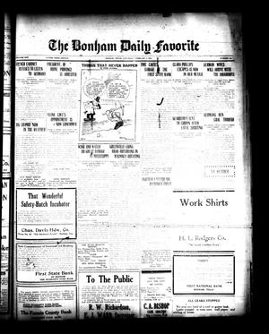 Primary view of object titled 'The Bonham Daily Favorite (Bonham, Tex.), Vol. 25, No. 180, Ed. 1 Saturday, February 3, 1923'.