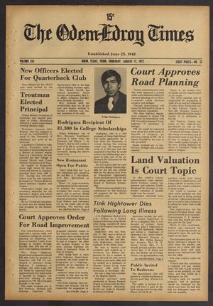 The Odem-Edroy Times (Odem, Tex.), Vol. 21, No. 33, Ed. 1 Thursday, August 17, 1972