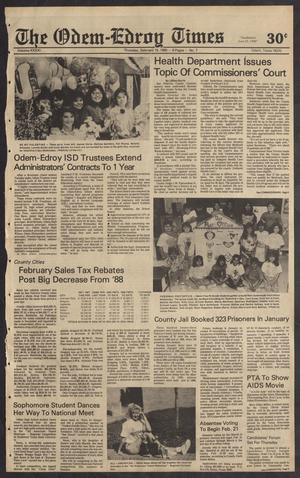 The Odem-Edroy Times (Odem, Tex.), Vol. 41, No. 7, Ed. 1 Thursday, February 15, 1990