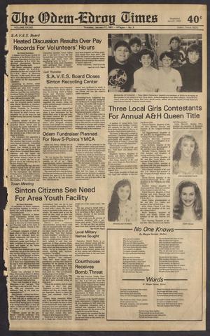 The Odem-Edroy Times (Odem, Tex.), Vol. 42, No. 3, Ed. 1 Thursday, January 17, 1991