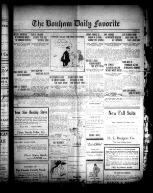 The Bonham Daily Favorite (Bonham, Tex.), Vol. 25, No. 70, Ed. 1 Thursday, September 28, 1922