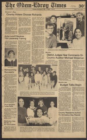 The Odem-Edroy Times (Odem, Tex.), Vol. 41, No. 45, Ed. 1 Thursday, November 8, 1990