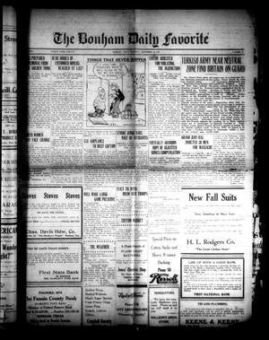 The Bonham Daily Favorite (Bonham, Tex.), Vol. 25, No. 62, Ed. 1 Tuesday, September 19, 1922