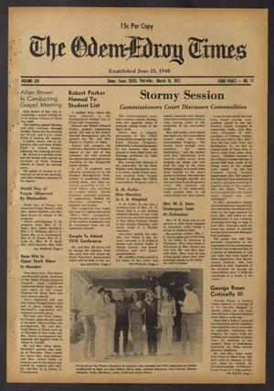 The Odem-Edroy Times (Odem, Tex.), Vol. 21, No. 11, Ed. 1 Thursday, March 16, 1972