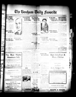 The Bonham Daily Favorite (Bonham, Tex.), Vol. 25, No. 110, Ed. 1 Tuesday, November 14, 1922