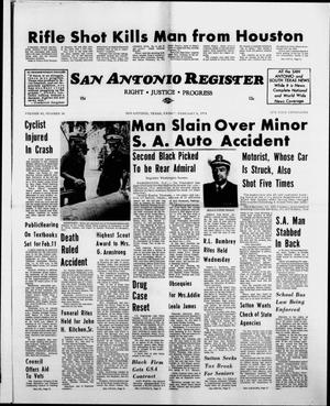 San Antonio Register (San Antonio, Tex.), Vol. 43, No. 34, Ed. 1 Friday, February 8, 1974