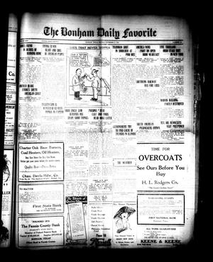 The Bonham Daily Favorite (Bonham, Tex.), Vol. 25, No. 121, Ed. 1 Monday, November 27, 1922