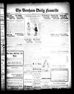 The Bonham Daily Favorite (Bonham, Tex.), Vol. 25, No. 159, Ed. 1 Wednesday, January 10, 1923