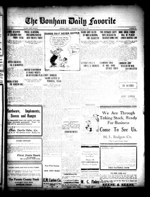 The Bonham Daily Favorite (Bonham, Tex.), Vol. 25, No. 153, Ed. 1 Wednesday, January 3, 1923