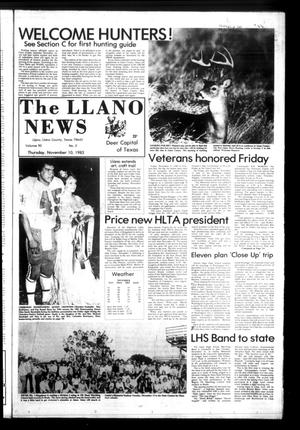 The Llano News (Llano, Tex.), Vol. 93, No. 2, Ed. 1 Thursday, November 10, 1983